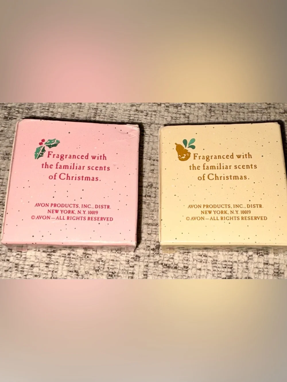 Vintage Avon Christmas Elves at Play, SOUNDS, COUPLES, COUNTRY, Soap Lot 7 Piece